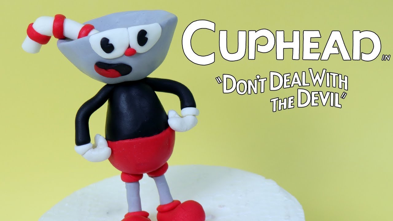 Como hacer una decoración de fondant de Cuphead para un pastel - Capital  Video Games %